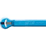 Steel nose cable tie Ty-Rap, light blue, detectable