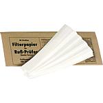 Filter paper strips for determining soot