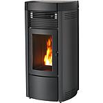 Pellet stove with hot air distribution