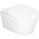 Wall-hung WC Kureika WxHxD: 360x320x540 mm rimless ceramic white
