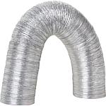 Flexible aluminium pipe with spring spiral