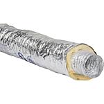 Flexible aluminium pipe, insulated