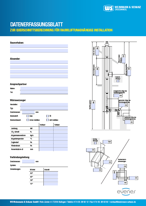 <p>Datenerfassung evenes Kamin Kunststoff raumluftunabhängig</p>