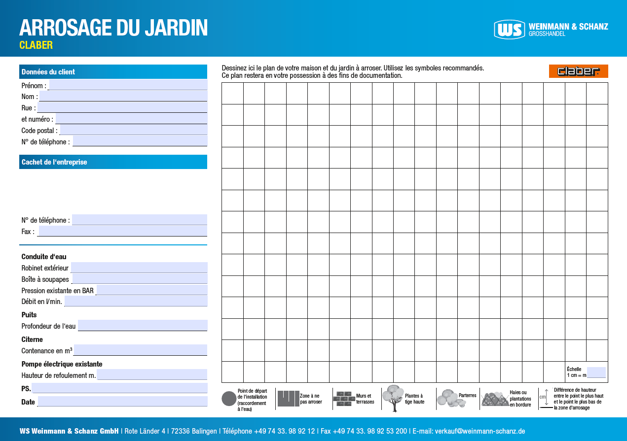 <p>Feuille de calcul pour l'arrosage du jardin</p> <p> </p>