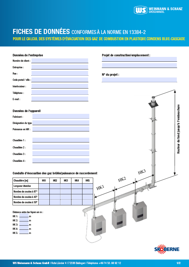 <p>Calcul Systèmes gaz d'échappement Skoberne Cascades</p>