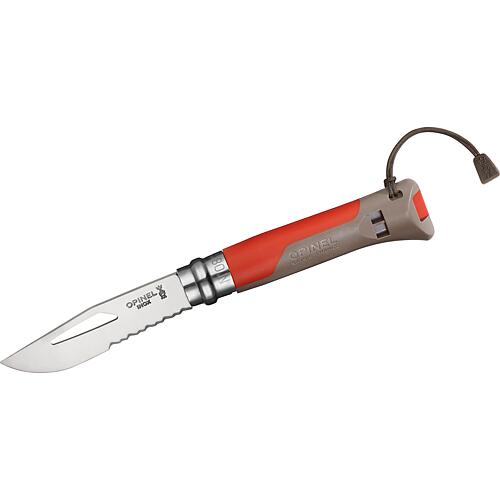 Couteau Opinel No.08 Outdoor, rouge/marron, 254310