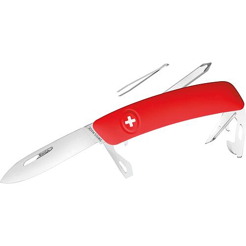 Couteau de poche Swiza D04, rouge, 690401