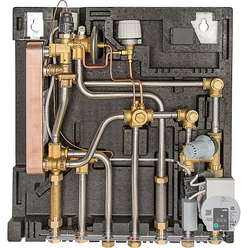 Domestic station with mixing circuit for low-temperature heating circuit CAT-LT+ Standard 1