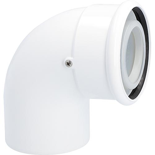 Wolf flue gas elbow, DN 60/100 double-walled 87 degrees 2651728