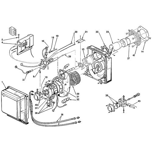 Spare parts, suitable for Riello BGK0.1 Standard 1