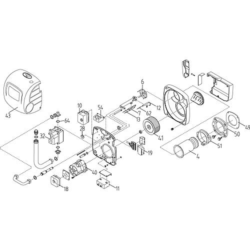 Ersatzteile passend für Intercal Gasbrenner SGN(F) 100H/110H Standard 1