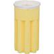 Oil filter insert with sintered plastic insert 50µm star-shaped - yellow