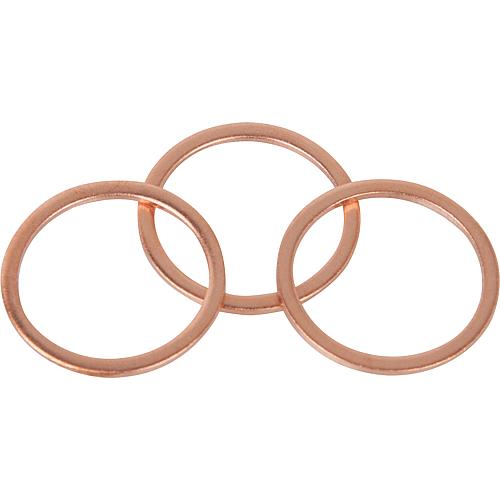 Copper seal ring, imperial 3/4" 31,9 x 27,3 x 1.5 mm