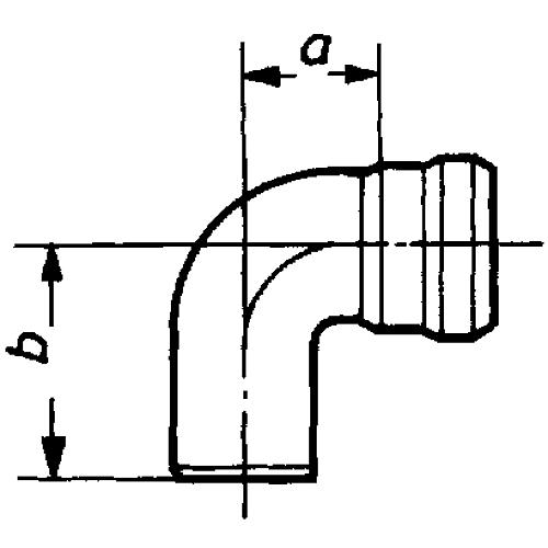 Angled elbow 90° Standard 2