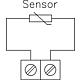 External temperature sensor AF with passive outlet