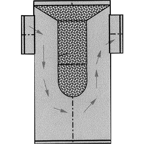 Abgas-Schalldämpfer in T-Form Standard 3