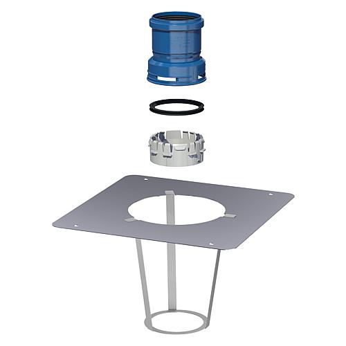 Condens blue plastic flue gas system
Fireplace shaft cover metal, flexible, incl. adapter flexible/rigid Standard 1