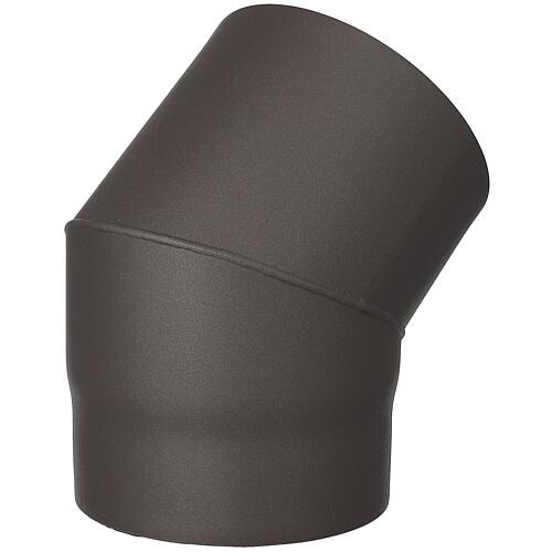 painted flue tube elbow, DN150, 45¦, cast grey