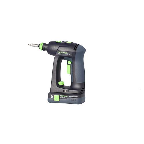 Cordless drill driver Festool 18V C 18 HPC 4.0 I-Plus with 2x 4.0 Ah battery and charger