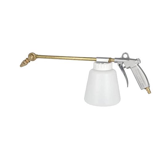 Spray gun with plastic cup 1.0 ltr. Spray tube swivelling