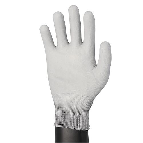 Gloves SPUN BASIC PE grey size 10