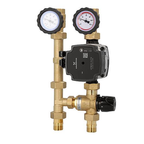 Heating circuit set Easyflow DN20 control circuit with constant value, thermal 20-43° with pump Grundfos UPM3S AUTO 15-60