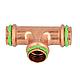 Copper press fitting, V-profile T piece 22 x 22 x 22 P5130