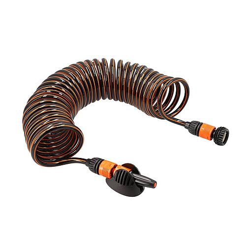 Spiral hose set 10m with syringe and tap DN20(3/4")