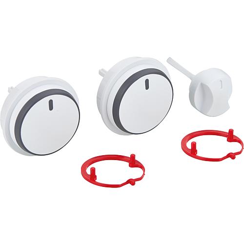 Button, white, 3-piece set Vaillant 0020037662