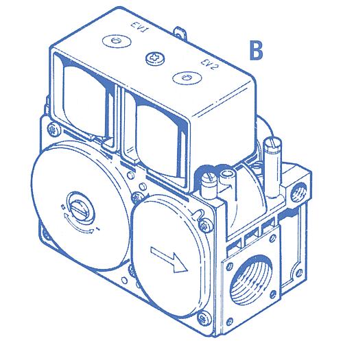 Gas combination valve SIT series 830, Tandem Anwendung