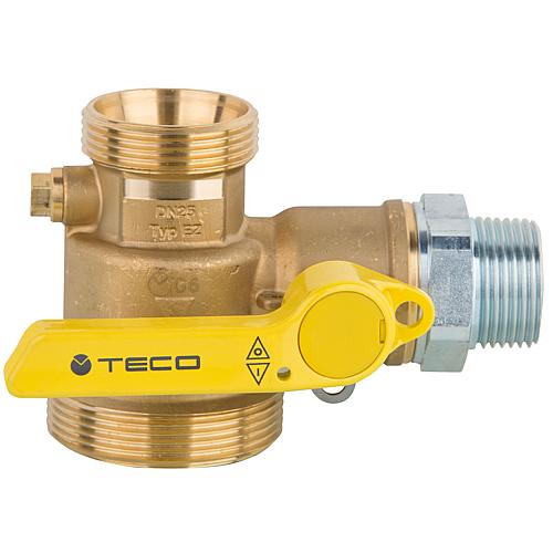 Gas ball valve, angular shape Standard 1