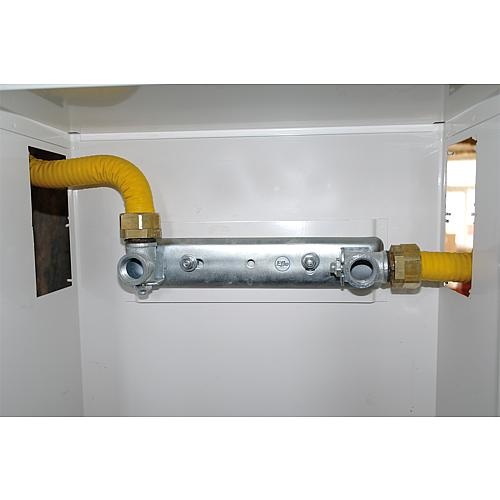 Réduction pour tuyau ondulé en inox installation gaz Anwendung 1