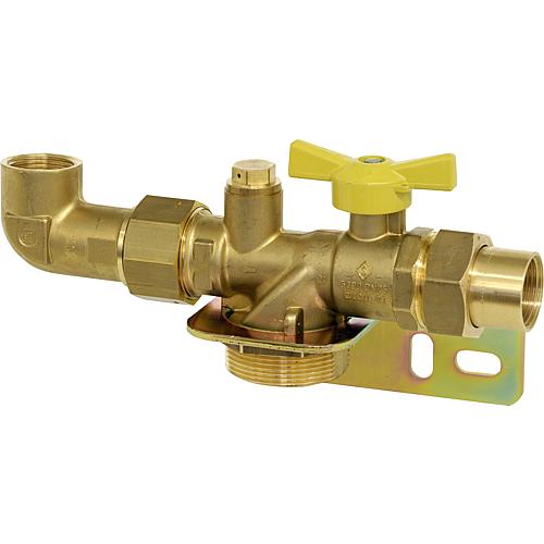 Accessoires pour robinets d'arrêt gaz pour compteur gaz unique DN25 Anwendung 2