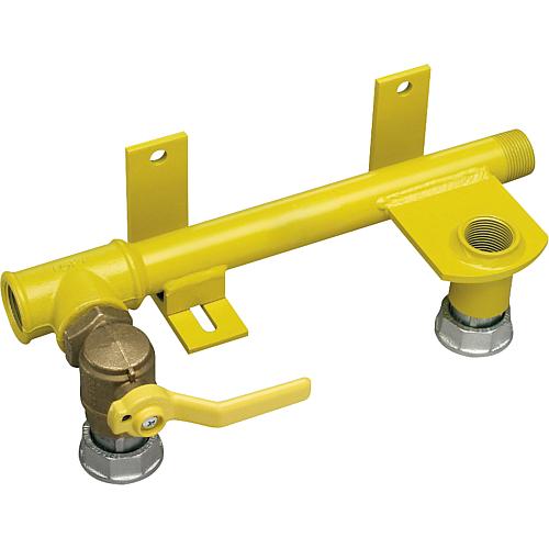 Pipe connection unit (RAE) pre-assembled with “angular shape” ball valve Standard 1