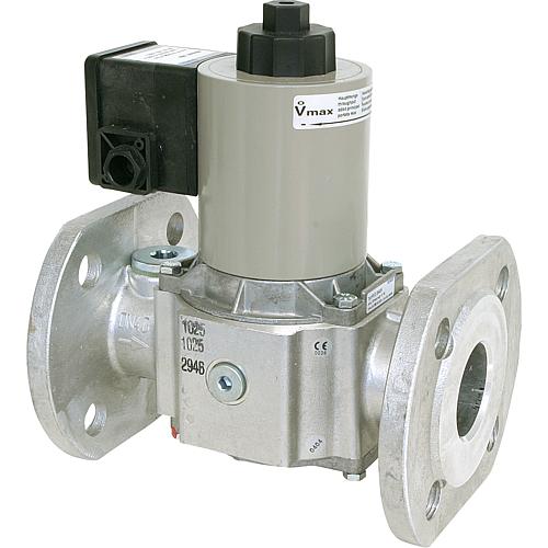 Solenoid valve model MVD, 
up to 0.2 bar flange connection Standard 1