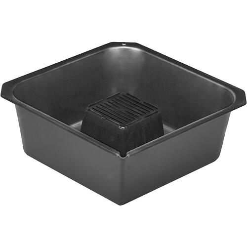 Oil drain tray black 9 litres 350x350x135 mm