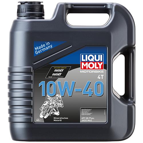 Huile moteur moto LIQUI MOLY moto 4T 10W-40, bidon 4 l