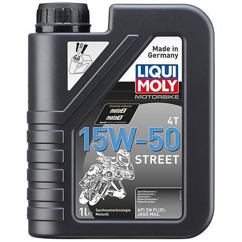 Huile moteur moto 4T 15W-50 Street Standard 1