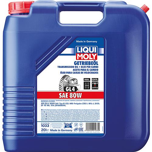 Transmission oil LIQUI MOLY (GL4) SAE 80W 20l canister