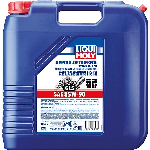 Hypoid transmission oil LIQUI MOLY (GL5) SAE 85W-90 20l canister