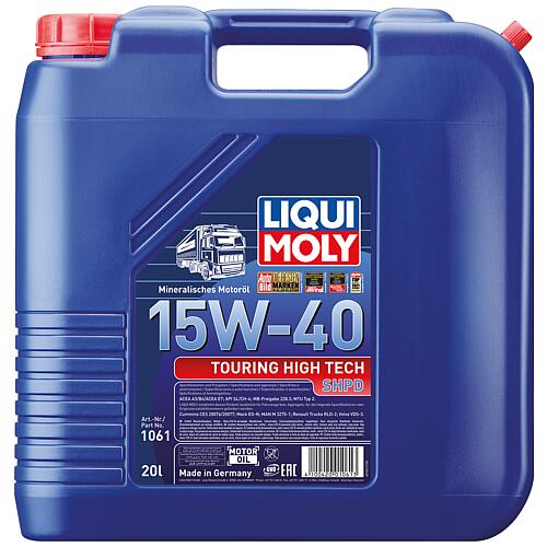 Huile moteur (véhicules utilitaires) LIQUI MOLY Touring High Tech SHPD 15W-40 Standard 1