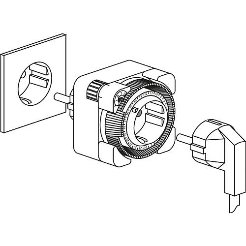 “Theben-Timer“ plug timer 26, IP 44