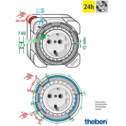 “Theben-Timer“ plug timer 26, IP 44 Anwendung 4