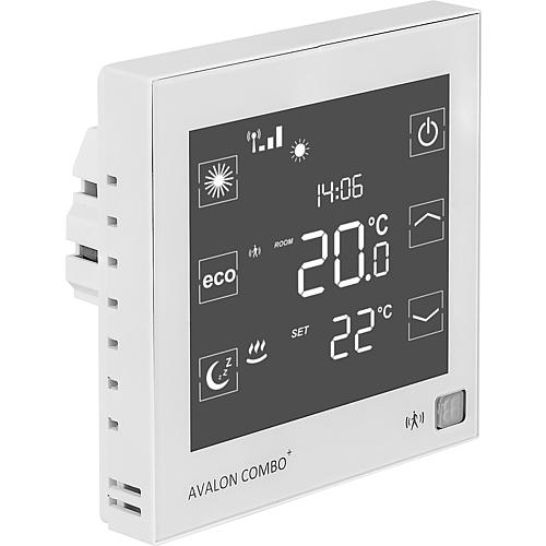 Thermostat ambiant à distance Avalon Combo+ P 230 V combiné à un servomoteur Combo+ Standard 1