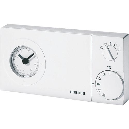 Clock thermostat easy 2 w, week timer, 2-wire, battery-powered