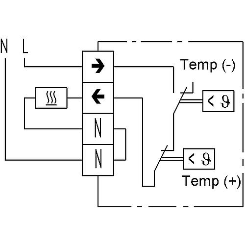 Electro-mechanical controller for gutter heating DTR-E 3102 Standard 2