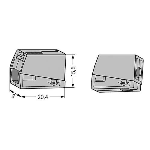 Luminaire clamps Series 224, standard Anwendung 1