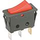 Rocker switch, off-switch 1-pin, blank Standard 2