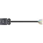 Cable assembly GST18i5, 5-pole, 10.1 mm