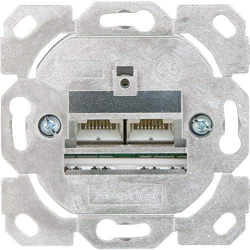 Connection socket AMJ45 8/8 K Up/0 cat. 6A(IEC) without central plate, 1 piece